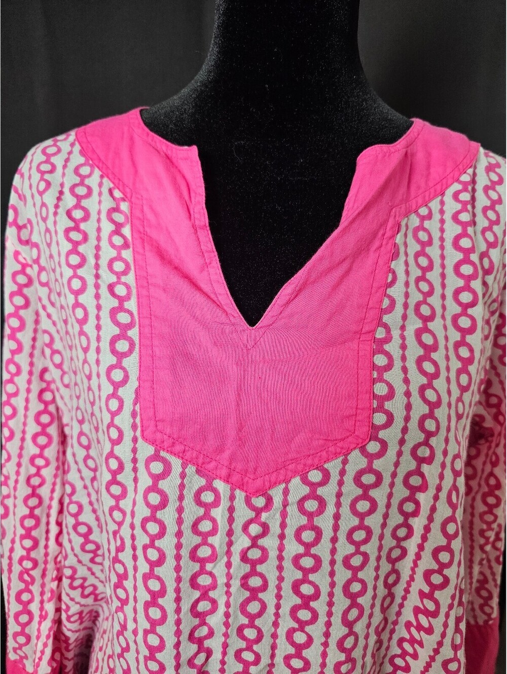 Gretchen Scott Swim Cover-Up Pink Womens M Blouse Tunic